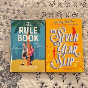 Romance book lot- The Rule Book and The Seven Year Slip Novels